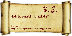 Wohlgemuth Enikő névjegykártya